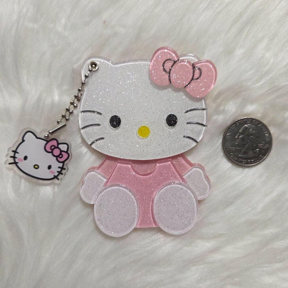 Hello Kitty Sliding Mirror Keychain - Picture 3 of 5